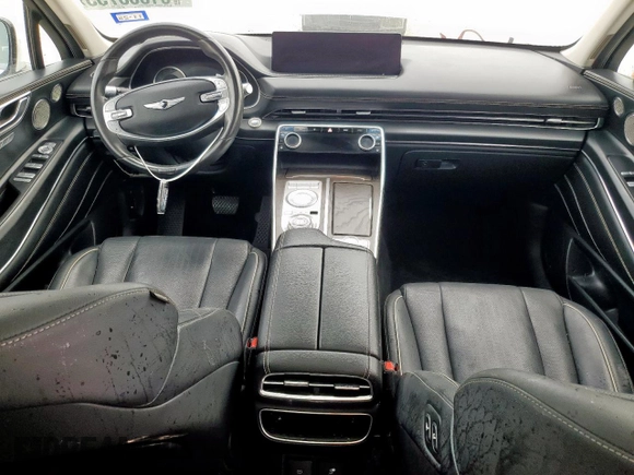 2021 Genesis GV80 with VIN KMUHBDSB2MU038652, listed as a Copart auction lot 61668755 with Not provided miles and Salvage title. Bid and sale history available at DreamBid. Image 8.