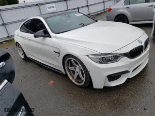 2015 BMW M4 with VIN WBS3R9C53FK332387, listed as a Copart auction lot 45564745 with 65,759 mi miles and Salvage Title. Bid and sale history available at carsss.com. Image 4.