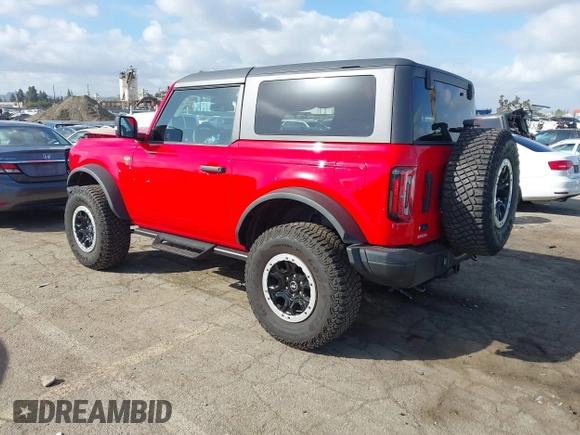 2024 Ford Bronco with VIN 1FMDE9AHXRLA24986, listed as a IAAI auction lot 41710504 with 3,538 mi miles and . Bid and sale history available at DreamBid. Image 3.