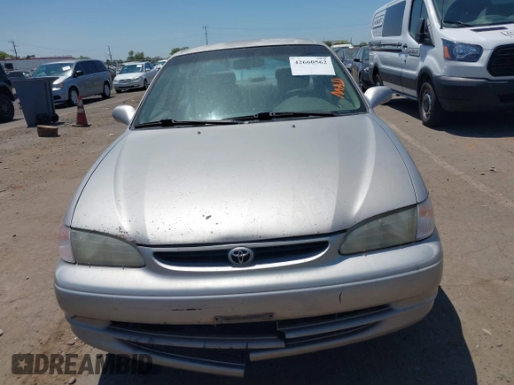 1998 Toyota Corolla VE with VIN 1NXBR18E8WZ105435, listed as a IAAI auction lot 42660562 with 295,050 mi miles and . Bid and sale history available at DreamBid. Image 6.