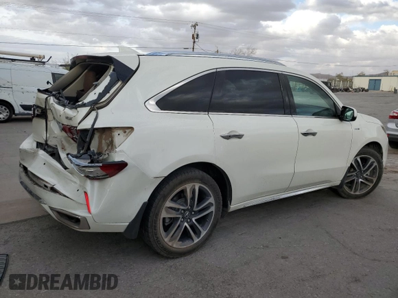 2017 Acura MDX Sport Hybrid w/Advance Pkg with VIN 5FRYD7H73HB001608, listed as a Copart auction lot 79456764 with 120,589 mi miles and Salvage Title. Bid and sale history available at carsss.com. Image 3.