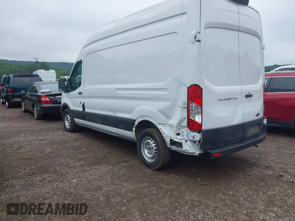 2023 Ford Transit Cargo with VIN 1FTBR1X8XPKA13479, listed as a IAAI auction lot 42608306 with 61,767 mi miles and . Bid and sale history available at DreamBid. Image 3.