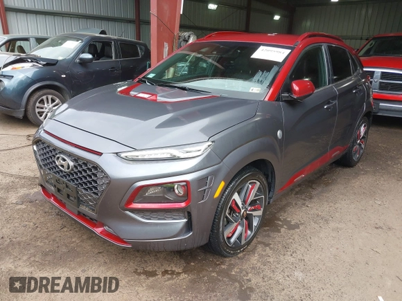 2019 Hyundai Kona Ultimate with VIN KM8K53A5XKU303722, listed as a IAAI auction lot 42095984 with 66,134 mi miles and . Bid and sale history available at DreamBid. Image 18.