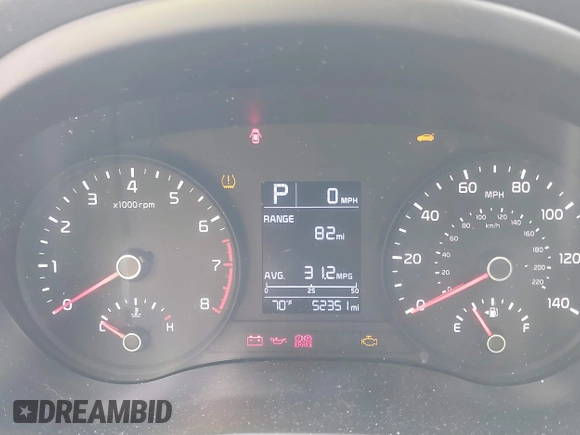 2021 Kia Rio LX with VIN 3KPA24AD0ME395186, listed as a IAAI auction lot 41865802 with 52,351 mi miles and . Bid and sale history available at DreamBid. Image 7.