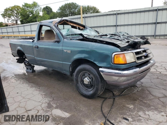 1997 Ford Ranger XLT with VIN 1FTCR10XXVUA97875, listed as a Copart auction lot 65848514 with 0 mi miles and Non Repairable. Bid and sale history available at carsss.com. Image 4.