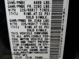2016 Nissan Rogue S with VIN JN8AT2MT7GW028336, listed as a Copart auction lot 42186684 with 84,135 mi miles and Salvage Title. Bid and sale history available at DreamBid. Image 14.