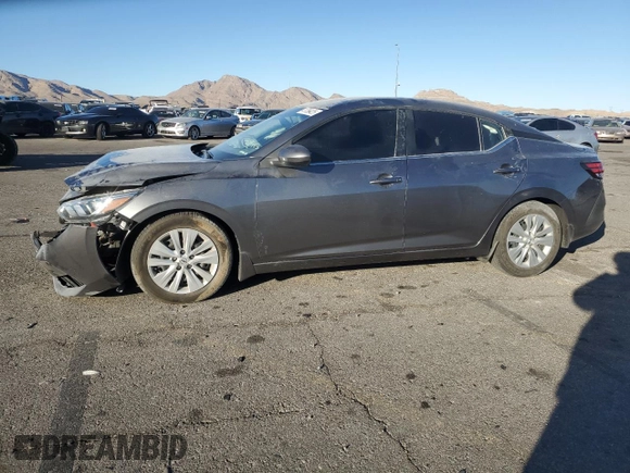 2020 Nissan Sentra S with VIN 3N1AB8BV6LY218365, listed as a Copart auction lot 41756425 with 37,580 mi miles and Salvage Title. Bid and sale history available at DreamBid. Image 1.