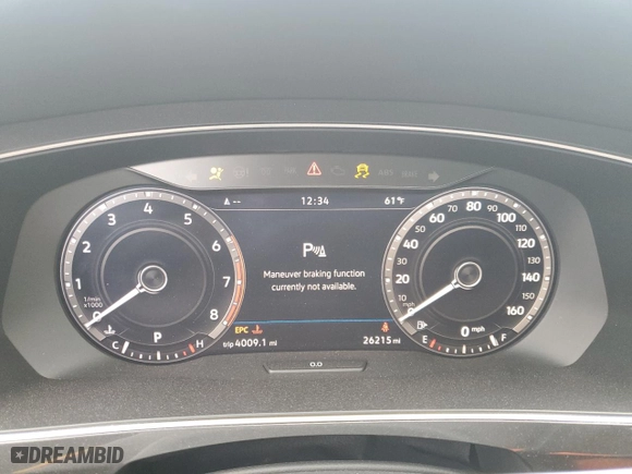 2018 Volkswagen Tiguan SEL Premium with VIN 3VV5B7AX4JM159172, listed as a Copart auction lot 48874595 with 26,215 mi miles and Salvage Title. Bid and sale history available at carsss.com. Image 9.