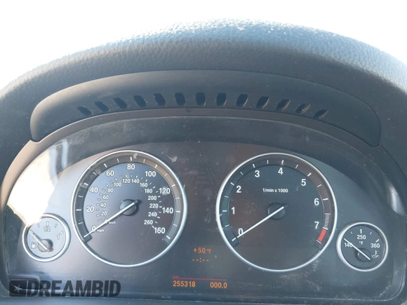 2011 BMW 5 Series 535i xDrive with VIN WBAFU7C55BC777609, listed as a IAAI auction lot 42079100 with 255,318 mi miles. Bid and sale history available at carsss.com. Image 7.
