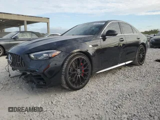 2025 Mercedes-Benz C 63 S AMG E Performance with VIN W1KAF8AB7SR245299, listed as a Copart auction lot 88352995 with 1,729 mi miles and Salvage title. Bid and sale history available at DreamBid. Image 1.