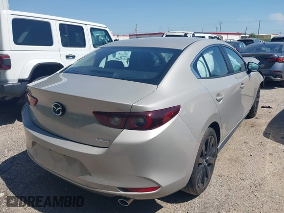 2025 Mazda 3 S Select Sport with VIN JM1BPABMXS1775333, listed as a IAAI auction lot 42053491 with 2,457 mi miles and . Bid and sale history available at DreamBid. Image 4.