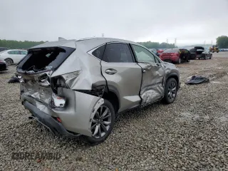 2016 Lexus NX 200t with VIN JTJYARBZXG2026374, listed as a Copart auction lot 56768335 with 122,379 mi miles and Salvage title. Bid and sale history available at DreamBid. Image 3.