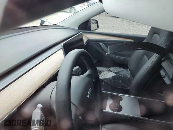 2024 Tesla Model Y Long Range с VIN 7SAYGDEE8RA226229, выставлен на аукционе Copart как лот 56722755 с пробегом Не указан миль и Списание • Salvage title. История ставок и продаж доступна на DreamBid. Изображение 9.