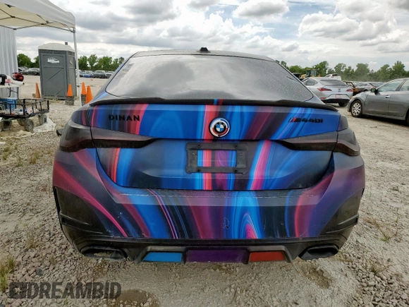 2022 BMW 4 Series M440i xDrive with VIN WBA13AW04NFM16353, listed as a Copart auction lot 61176795 with 39,619 mi miles and Salvage title. Bid and sale history available at DreamBid. Image 6.