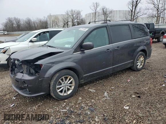 2019 Dodge Grand Caravan SXT with VIN 2C4RDGCGXKR518476, listed as a Copart auction lot 52341455 with 59,102 mi miles and Salvage Title. Bid and sale history available at DreamBid. Image 1.