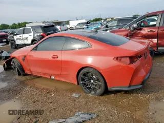 2022 BMW M4 with VIN WBS53AZ06NCK14897, listed as a Copart auction lot 58431015 with Not provided miles and Salvage title. Bid and sale history available at DreamBid. Image 2.