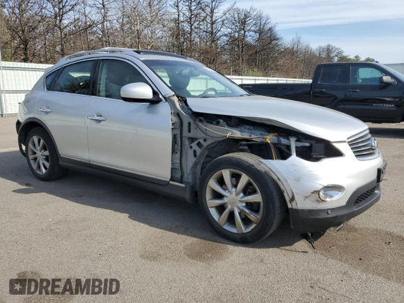 2012 Infiniti EX Journey with VIN JN1AJ0HR7CM450636, listed as a Copart auction lot 54300375 with 66,786 mi miles and Salvage Title. Bid and sale history available at carsss.com. Image 4.
