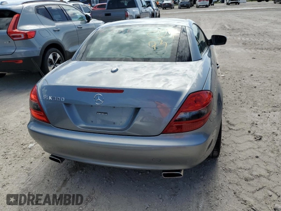 2009 Mercedes-Benz SLK-Class 3.0L with VIN WDBWK54F69F195983, listed as a Copart auction lot 75302124 with 0 mi miles and Salvage Title. Bid and sale history available at carsss.com. Image 6.