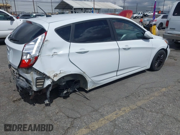 2017 Hyundai Accent SE with VIN KMHCT5AE1HU343041, listed as a IAAI auction lot 41846628 with 106,801 mi miles and . Bid and sale history available at DreamBid. Image 4.