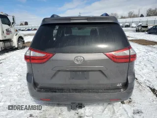 2017 Toyota Sienna LE with VIN 5TDJZ3DC3HS155344, listed as a Copart auction lot 46488255 with 0 mi miles and Salvage Title. Bid and sale history available at carsss.com. Image 6.