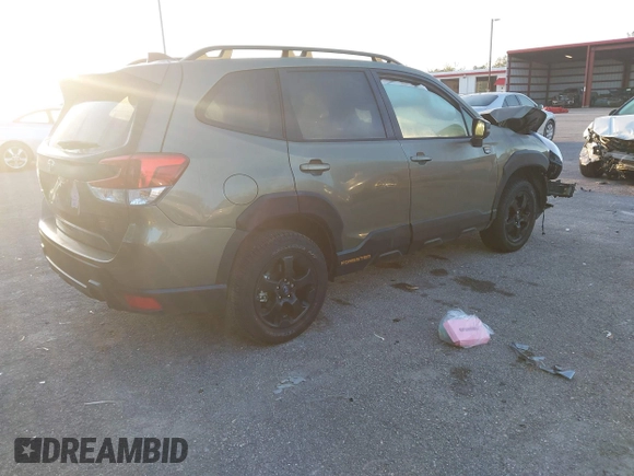 2024 Subaru Forester Wilderness with VIN JF2SKAJC8RH525194, listed as a IAAI auction lot 41697885 with 4,755 mi miles. Bid and sale history available at carsss.com. Image 4.