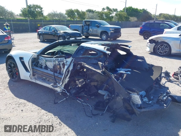 2017 Chevrolet Corvette Z06 2LZ z VIN 1G1YS2D60H5603089, wystawiony jako IAAI lot #42449220 z przebiegiem Nie podano mil oraz . Historia ofert i sprzedaży dostępna na DreamBid. Obrazek 3.