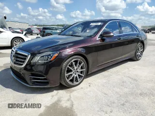 2020 Mercedes-Benz S-Class S 450 with VIN WDDUG6GB4LA504272, listed as a Copart auction lot 72475984 with 26,501 mi miles and Salvage Title. Bid and sale history available at carsss.com. Image 1.