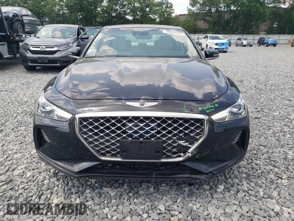 2021 Genesis G70 2.0T with VIN KMTG34LA0MU079767, listed as a Copart auction lot 59688405 with 51,115 mi miles and Salvage title. Bid and sale history available at DreamBid. Image 5.