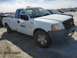 2007 Ford F-150 XL with VIN 1FTRF12207NA83890, listed as a Copart auction lot 87203484 with Not provided miles and Salvage title. Bid and sale history available at DreamBid. Image 4.