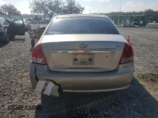 2007 Kia Spectra EX with VIN KNAFE121375478544, listed as a Copart auction lot 51572015 with 200,203 mi miles and Salvage Title. Bid and sale history available at carsss.com. Image 6.