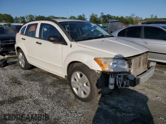 2007 Dodge Caliber SXT with VIN 1B3HB48B77D554179, listed as a Copart auction lot 51833605 with 116,067 mi miles and Salvage Title. Bid and sale history available at DreamBid. Image 4.