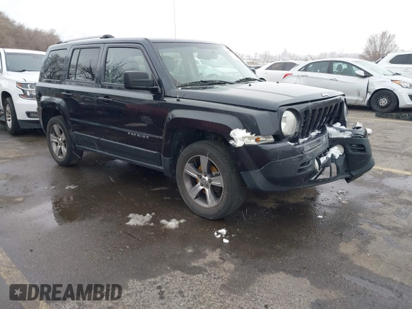 2016 Jeep Patriot Latitude with VIN 1C4NJRFB5GD545467, listed as a IAAI auction lot 41803699 with 172,398 mi miles. Bid and sale history available at carsss.com. Image 1.