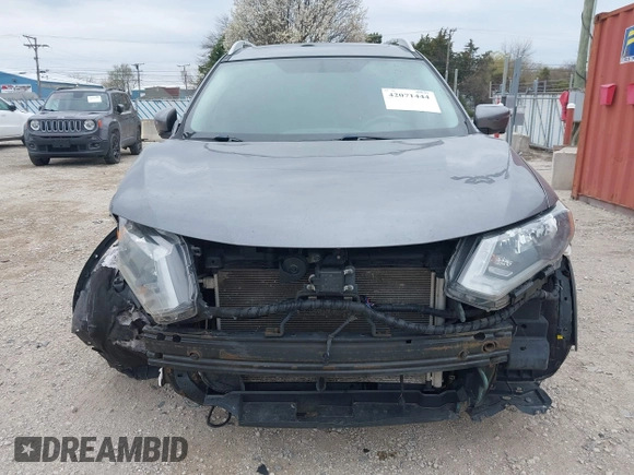 2017 Nissan Rogue SL with VIN 5N1AT2MV9HC887987, listed as a IAAI auction lot 42071444 with 170,906 mi miles and . Bid and sale history available at DreamBid. Image 12.