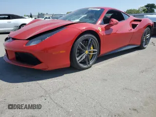 2016 Ferrari 488 z VIN ZFF79ALA7G0213912, wystawiony jako Copart lot #56981185 z przebiegiem Nie podano mil oraz Szkoda całkowita • Salvage title. Historia ofert i sprzedaży dostępna na DreamBid. Obrazek 1.