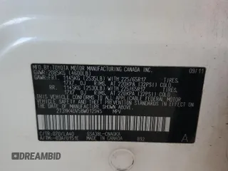 2011 Toyota RAV4 Limited z VIN 2T3YK4DV5BW012945, wystawiony jako Copart lot #84175294 z przebiegiem 217 581 mil mil oraz Szkoda całkowita • Salvage title. Historia ofert i sprzedaży dostępna na DreamBid. Obrazek 12.