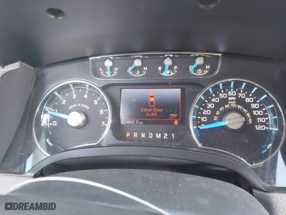 2013 Ford F-150 XL with VIN 1FTFW1EFXDKD23784, listed as a IAAI auction lot 41276281 with 224,847 mi miles. Bid and sale history available at carsss.com. Image 7.
