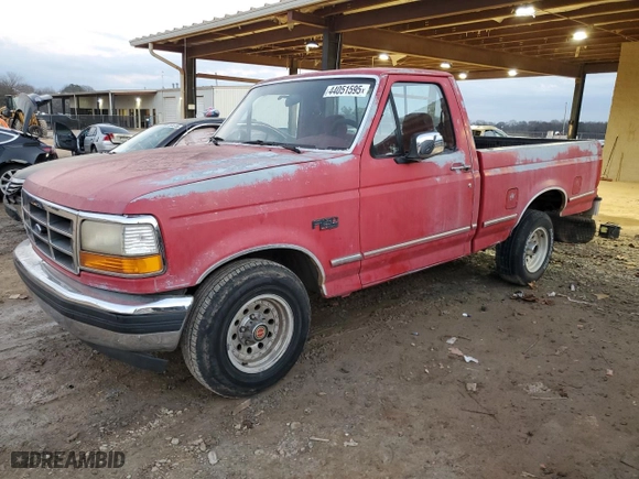 1992 Ford 1/2 Ton Trucks with VIN 1FTDF15N7NNA66551, listed as a Copart auction lot 44051595 with 137,522 mi miles and Clean Title. Bid and sale history available at carsss.com. Image 1.