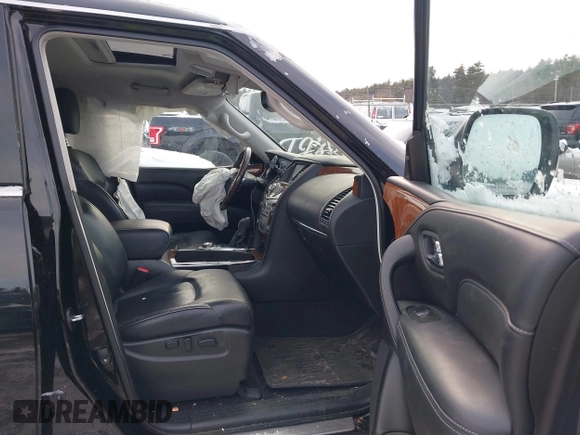 2018 Infiniti QX80 with VIN JN8AZ2NE6J9195243, listed as a IAAI auction lot 41348355 with 119,402 mi miles and . Bid and sale history available at DreamBid. Image 5.