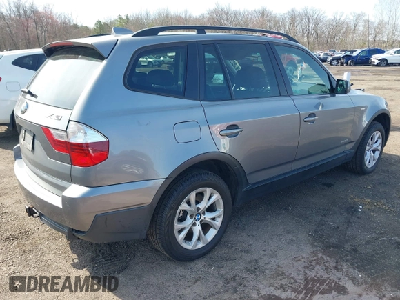 2009 BMW X3 xDrive30i with VIN WBXPC93469WJ29401, listed as a IAAI auction lot 41936422 with 150,856 mi miles. Bid and sale history available at carsss.com. Image 4.
