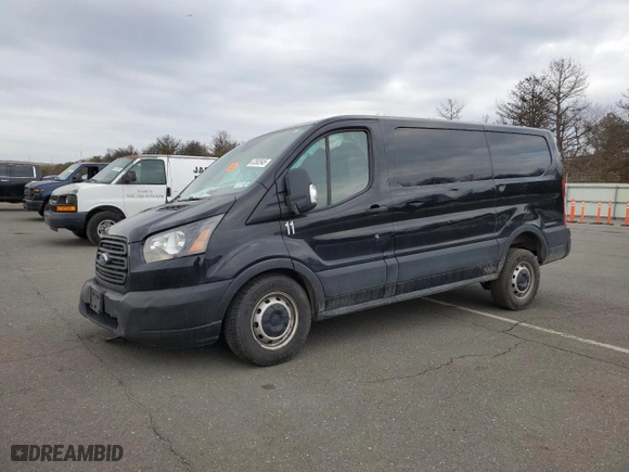 2019 Ford Transit Van with VIN 1FTYR1ZM0KKA84431, listed as a Copart auction lot 47592645 with 168,584 mi miles and Salvage Title. Bid and sale history available at carsss.com. Image 1.