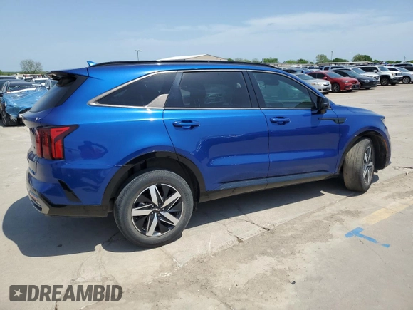 2021 Kia Sorento S with VIN 5XYRL4LC4MG009134, listed as a Copart auction lot 53318765 with 71,742 mi miles and Salvage Title. Bid and sale history available at carsss.com. Image 3.