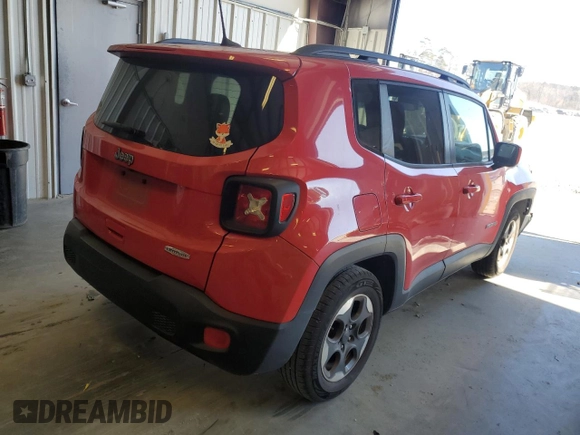 2018 Jeep Renegade Latitude with VIN ZACCJABH4JPH14115, listed as a Copart auction lot 88845175 with 49,339 mi miles and Salvage title. Bid and sale history available at DreamBid. Image 3.