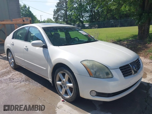 2004 Nissan Maxima SL with VIN 1N4BA41E24C882953, listed as a IAAI auction lot 42128172 with 190,413 mi miles and . Bid and sale history available at DreamBid. Image 1.