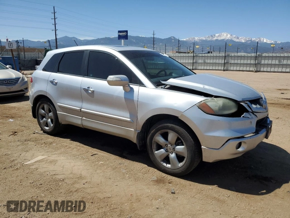 2007 Acura RDX with VIN 5J8TB18297A008770, listed as a Copart auction lot 53571265 with 208,195 mi miles and Salvage Title. Bid and sale history available at DreamBid. Image 4.