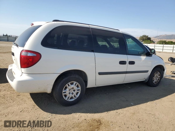 2005 Dodge Caravan SE with VIN 1D4GP24R25B191871, listed as a Copart auction lot 59372975 with 73,434 mi miles and Salvage title. Bid and sale history available at DreamBid. Image 3.