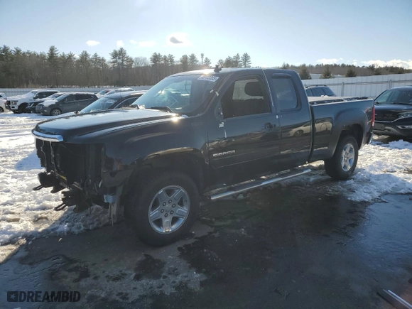 2011 GMC Sierra 1500 SLE with VIN 1GTR2VE34BZ167462, listed as a Copart auction lot 43172355 with 163,747 mi miles and Salvage Title. Bid and sale history available at carsss.com. Image 1.