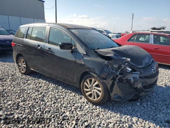 2012 Mazda 5 Sport with VIN JM1CW2BL5C0120122, listed as a Copart auction lot 53109125 with 128,269 mi miles and Salvage Title. Bid and sale history available at DreamBid. Image 4.