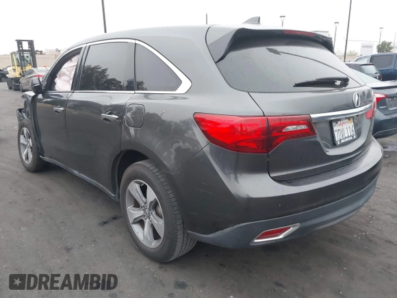 2014 Acura MDX with VIN 5FRYD3H27EB009798, listed as a IAAI auction lot 41884852 with 124,318 mi miles. Bid and sale history available at carsss.com. Image 3.