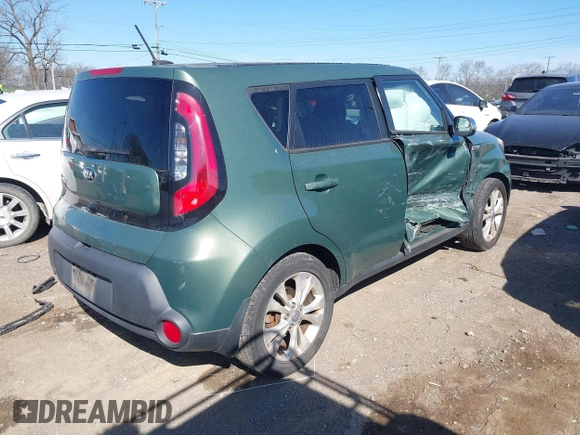 2014 Kia Soul + with VIN KNDJP3A59E7027515, listed as a IAAI auction lot 41841665 with 120,152 mi miles. Bid and sale history available at carsss.com. Image 4.