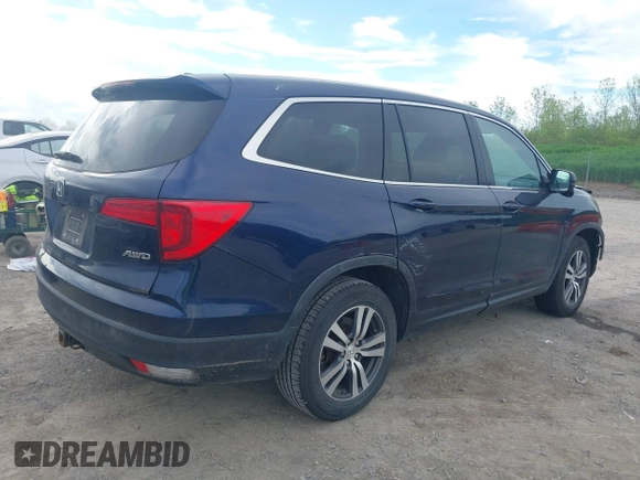 2016 Honda Pilot EX-L with VIN 5FNYF6H56GB073535, listed as a IAAI auction lot 42278814 with 111,156 mi miles and . Bid and sale history available at DreamBid. Image 4.
